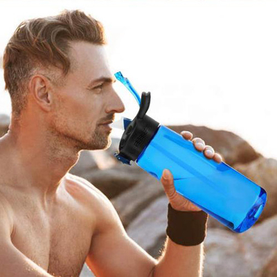 Carbon Camping Drinking Bottle With Filter 6mm Thick LIQUIDZING