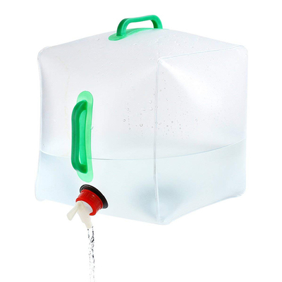 white TPU Sturdy Flexible Water Container With Spigot 10L