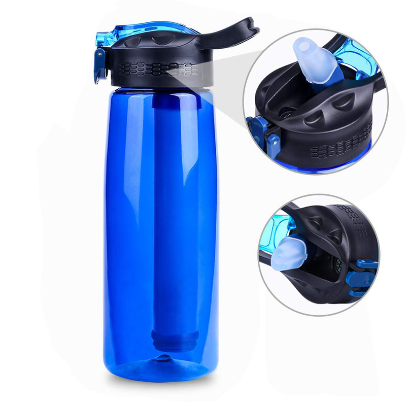 Outdoor Survival bouteille d'eau filtre à eau pour eau potable 