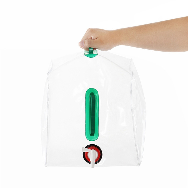 PVC Collapsible Water Jug 1L-3L Outdoor Foldable Travel Shower For Camping